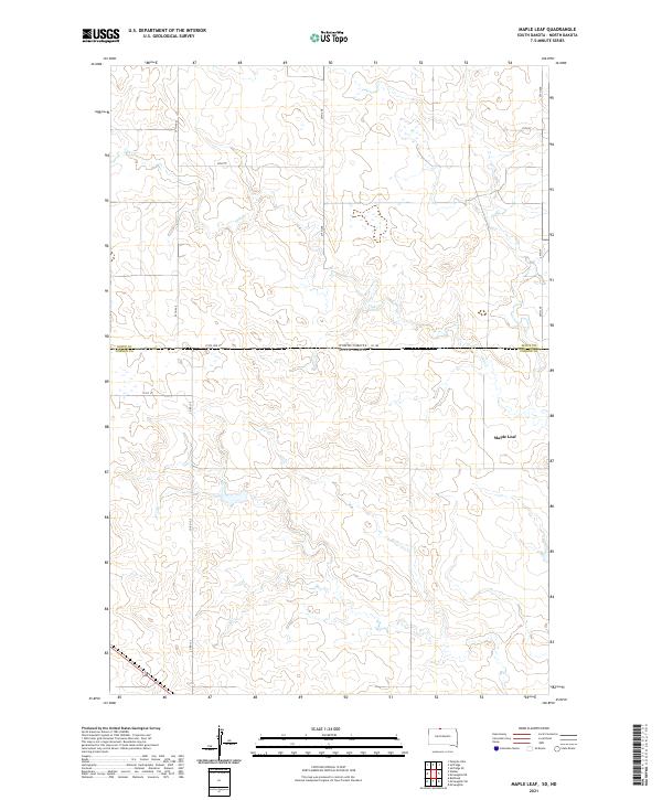 USGS Topographic Map – Maple Leaf