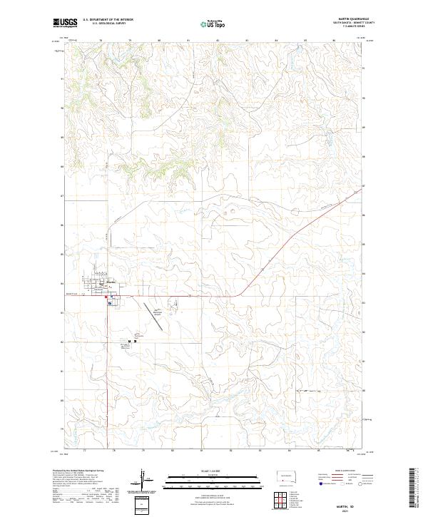 USGS Topographic Map – Martin
