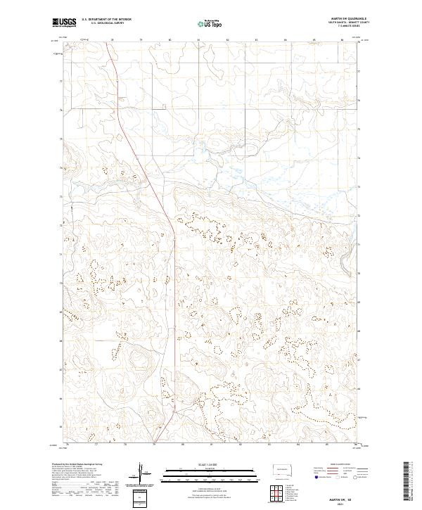 USGS Topographic Map – Martin SW