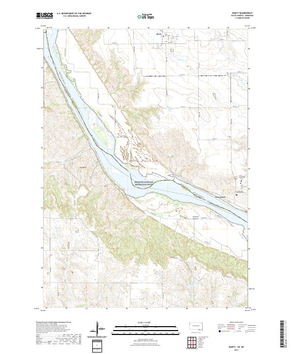 USGS Topographic Map – Marty