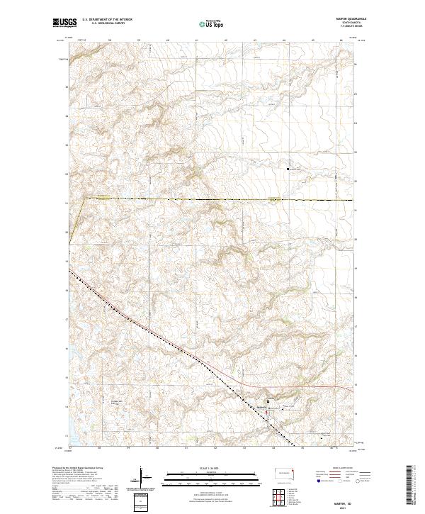 USGS Topographic Map – Marvin