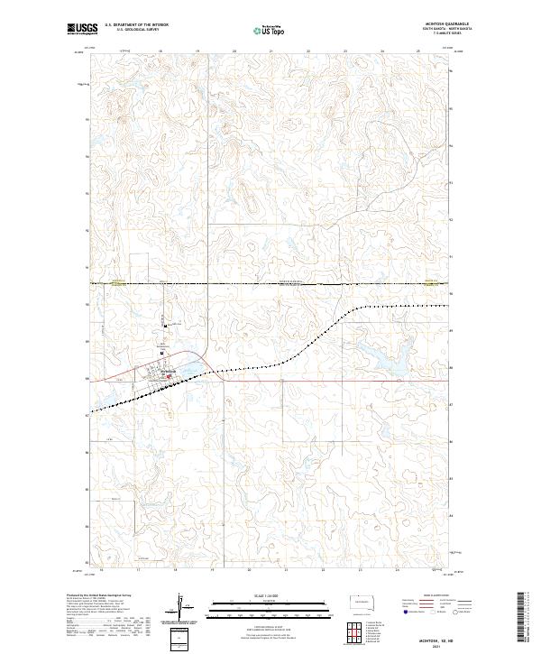 USGS Topographic Map – McIntosh