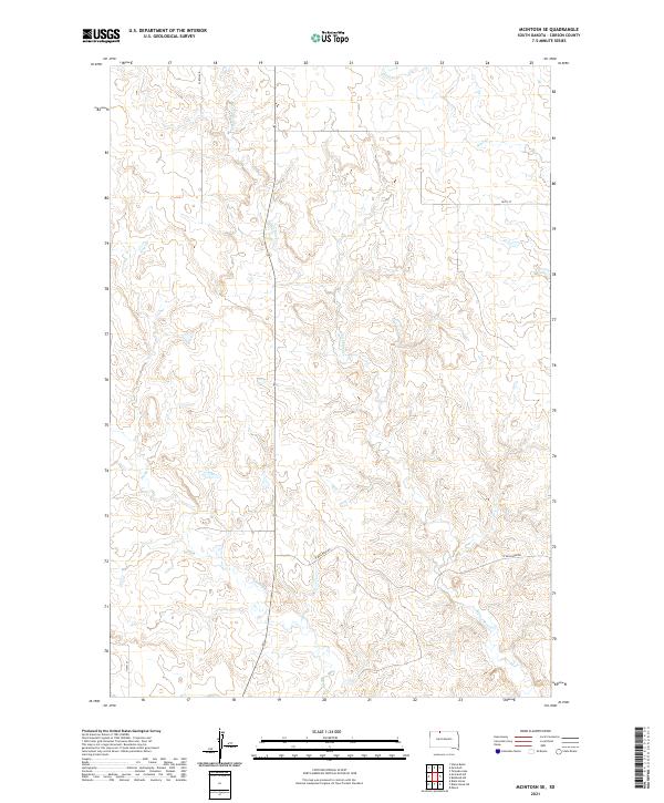 2021 Map of McIntosh SE, 2021 Print