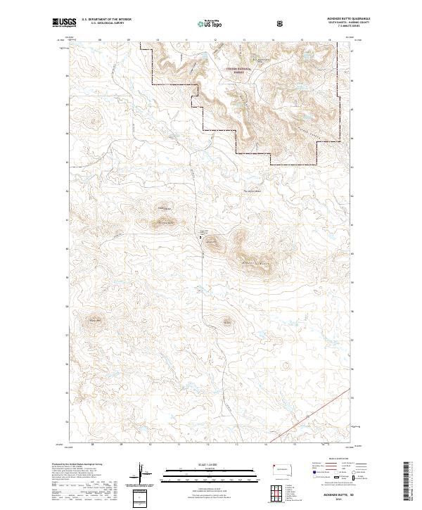 USGS Topographic Map – McKenzie Butte