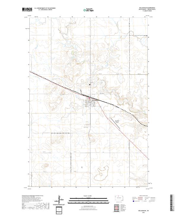 USGS Topographic Map – McLaughlin