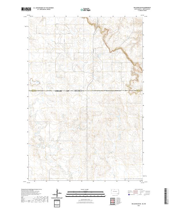 2021 Map of McLaughlin NE, 2021 Print