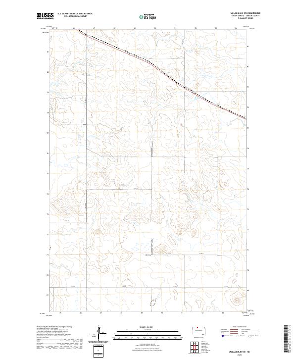 USGS Topographic Map – McLaughlin SW