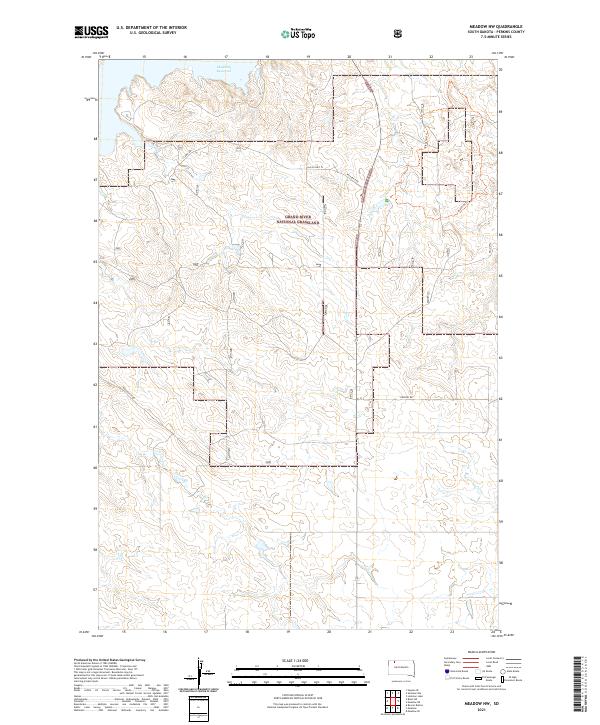 USGS Topographic Map – Meadow NW