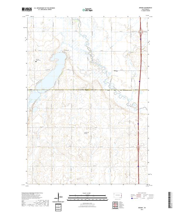 USGS Topographic Map – Medary