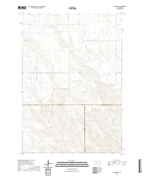 USGS Topographic Map – Midland NE