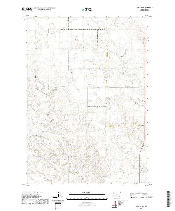 USGS Topographic Map – Midland NW