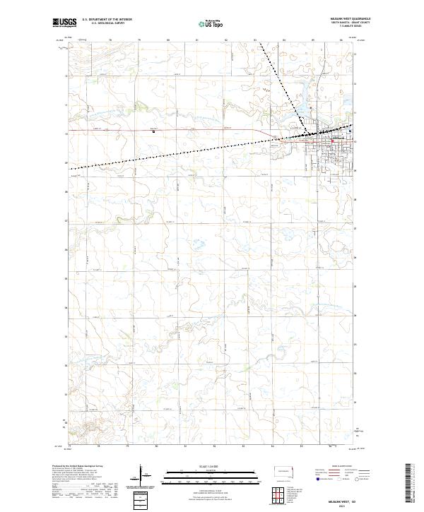 USGS Topographic Map – Milbank West