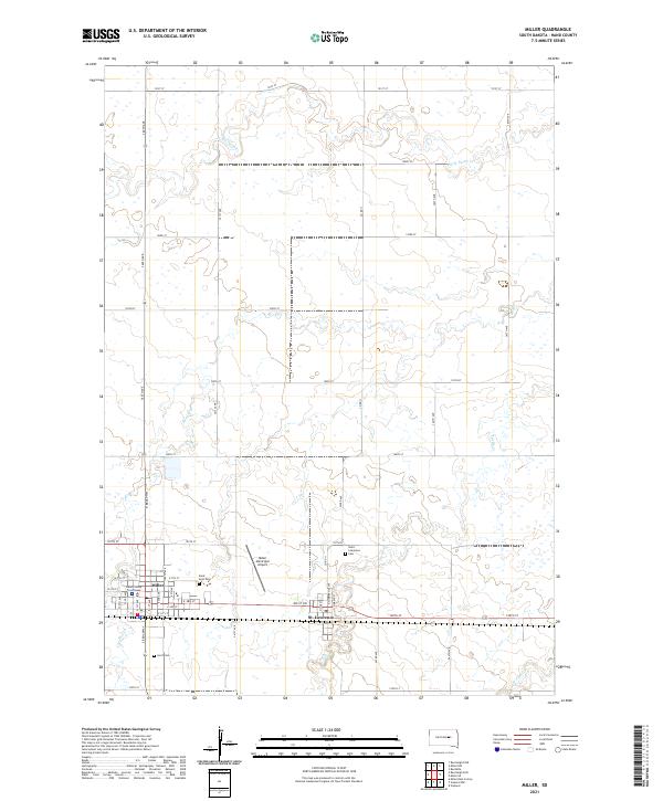 USGS Topographic Map – Miller