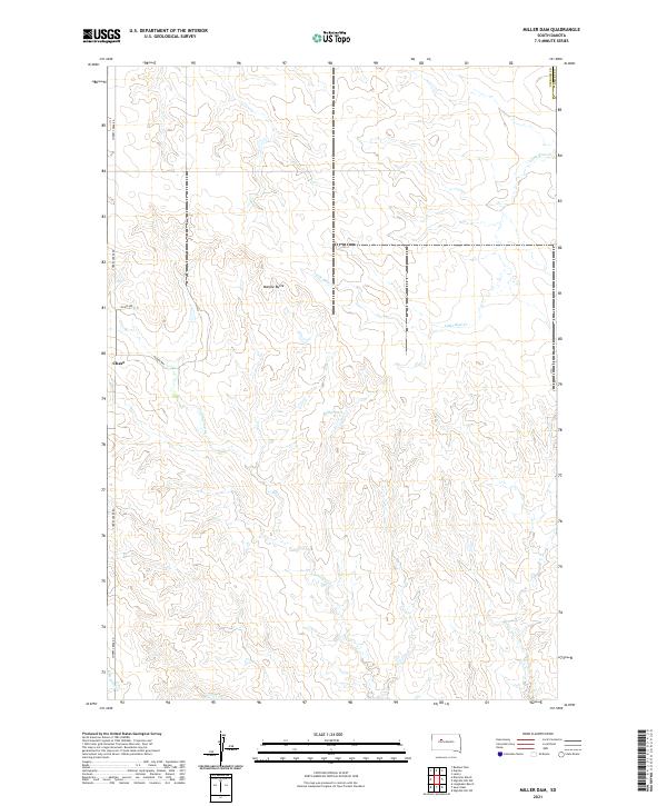 USGS Topographic Map – Miller Dam