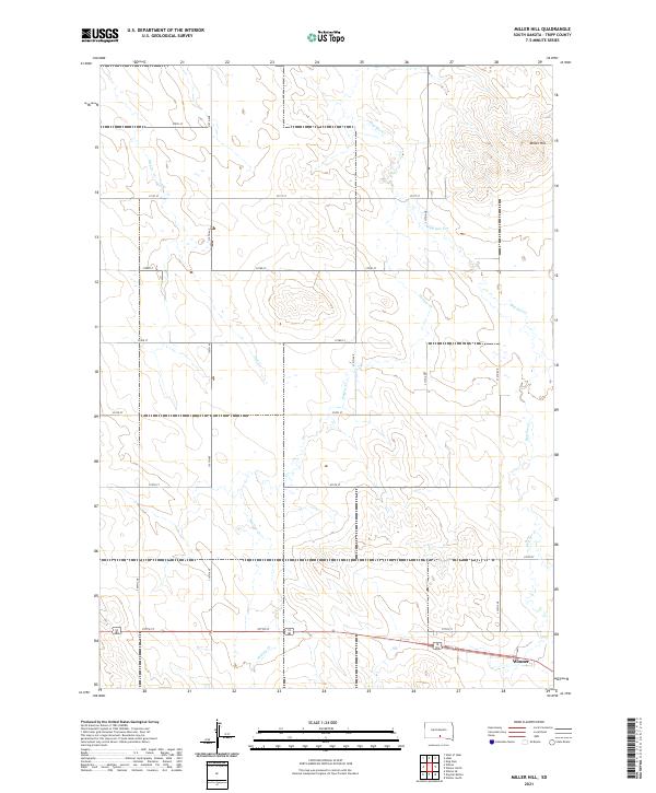 USGS Topographic Map – Miller Hill