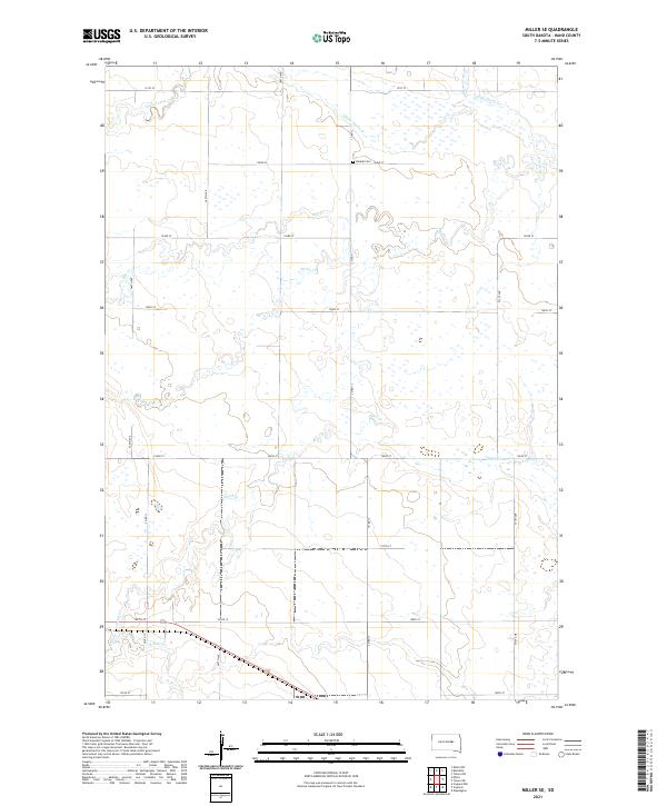 USGS Topographic Map – Miller SE