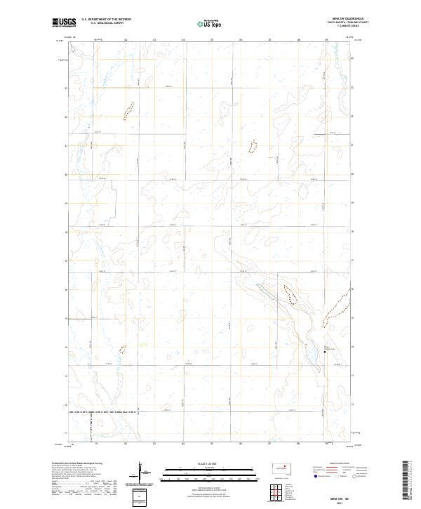 USGS Topographic Map – Mina SW