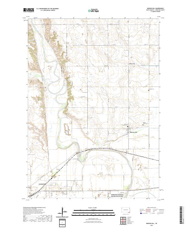 USGS Topographic Map – Mission Hill