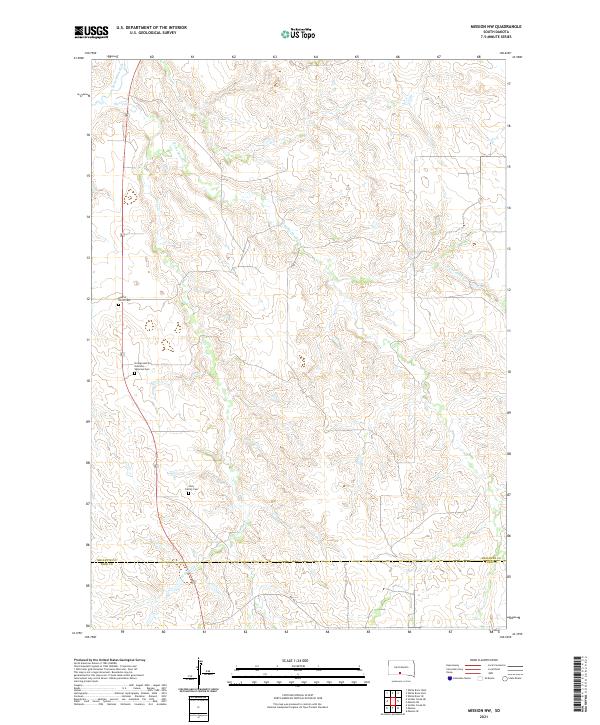 USGS Topographic Map – Mission NW