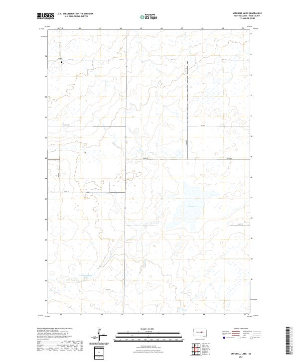 USGS Topographic Map – Mitchell Lake