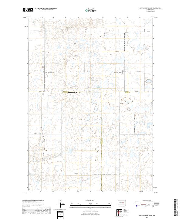 USGS Topographic Map – Mittelstedt Slough