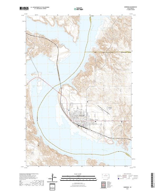 USGS Topographic Map – Mobridge