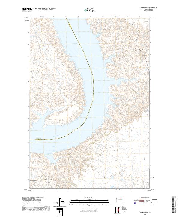 USGS Topographic Map – Mobridge NE