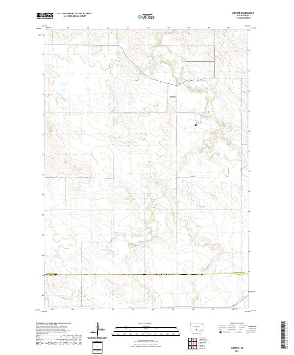 USGS Topographic Map – Mosher