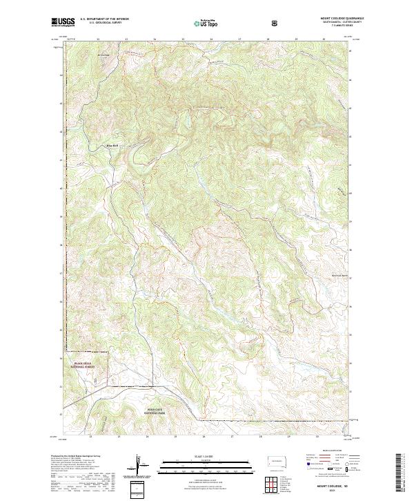 USGS Topographic Map – Mount Coolidge