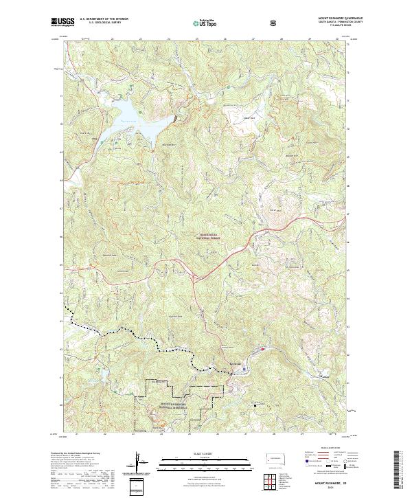 USGS Topographic Map – Mount Rushmore