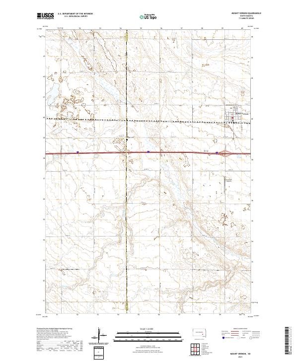 USGS Topographic Map – Mount Vernon