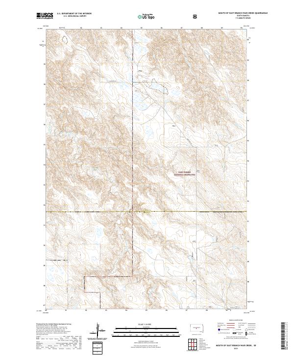USGS Topographic Map – Mouth of East Branch War Creek