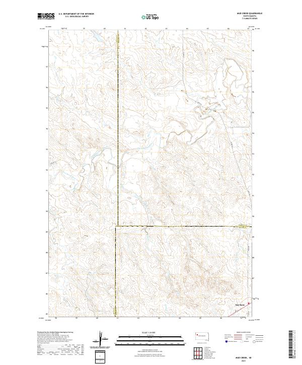 USGS Topographic Map – Mud Creek