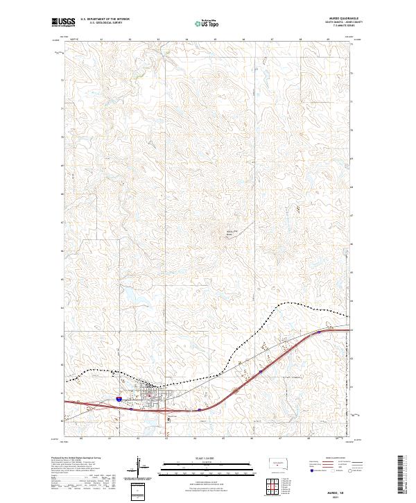 USGS Topographic Map – Murdo