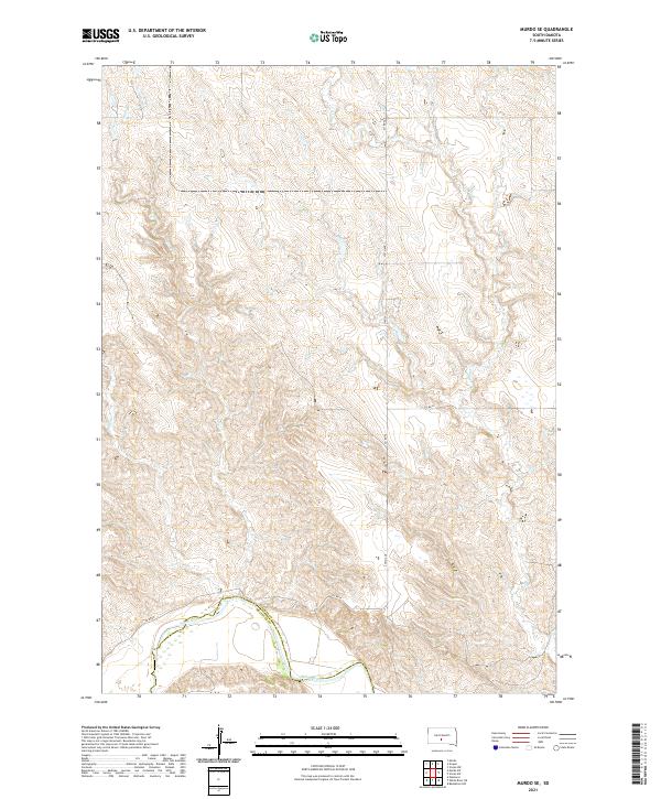 USGS Topographic Map – Murdo SE