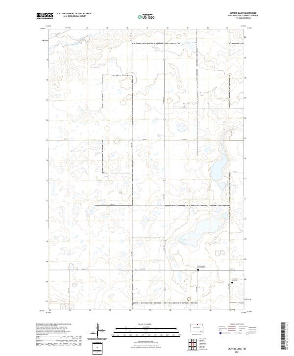 USGS Topographic Map – Mutske Lake