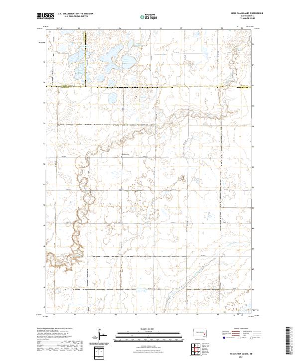 USGS Topographic Map – Ness Chain Lakes