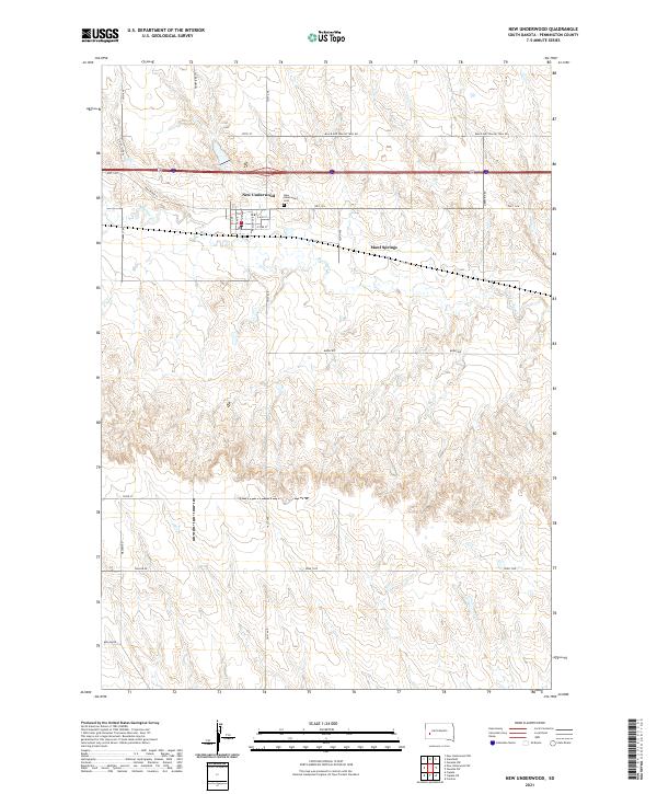 USGS Topographic Map – New Underwood