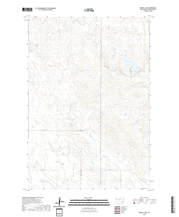 USGS Topographic Map – Newell Lake