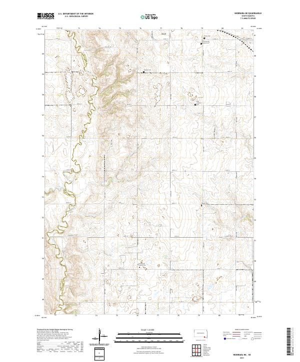 USGS Topographic Map – Niobrara NE