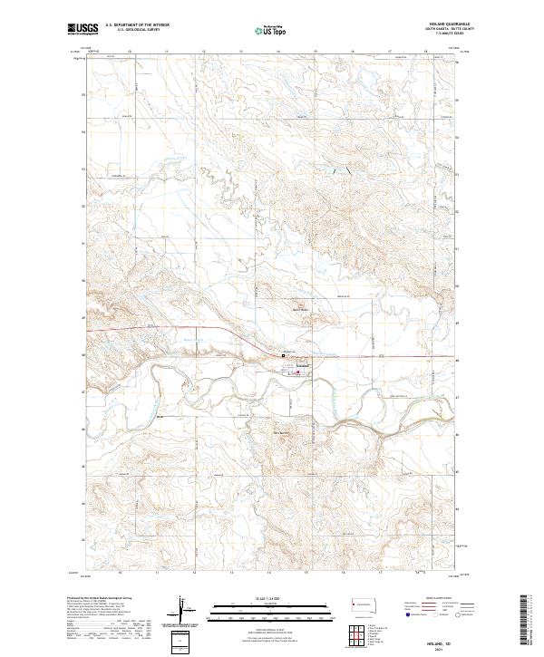 USGS Topographic Map – Nisland