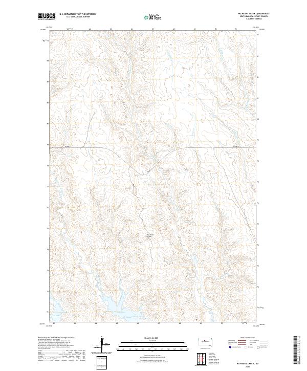 USGS Topographic Map – No Heart Creek
