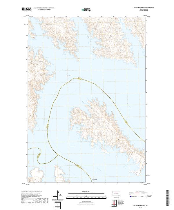 USGS Topographic Map – No Heart Creek SW