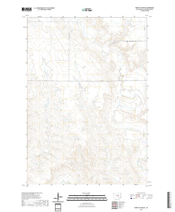 USGS Topographic Map – North of Shelby