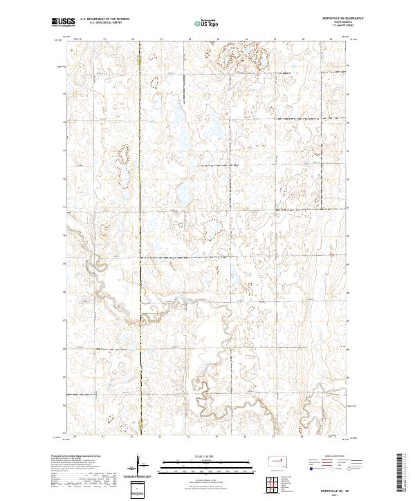 USGS Topographic Map – Northville SW