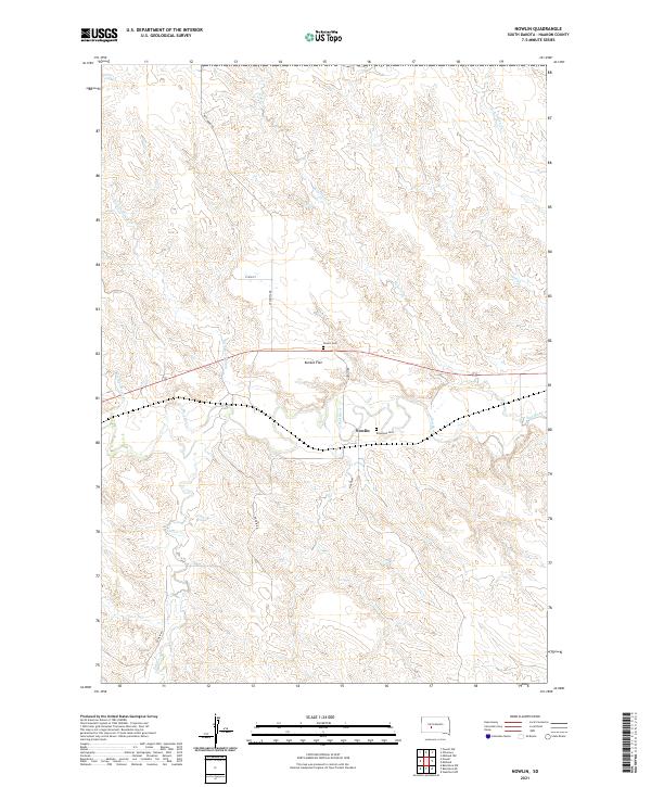 USGS Topographic Map – Nowlin