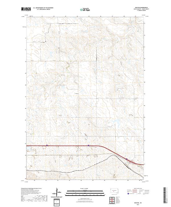 USGS Topographic Map – Okaton