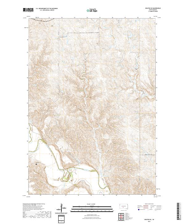 USGS Topographic Map – Okaton SE