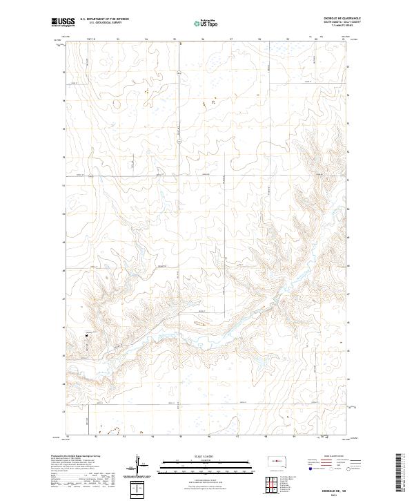 USGS Topographic Map – Okobojo NE