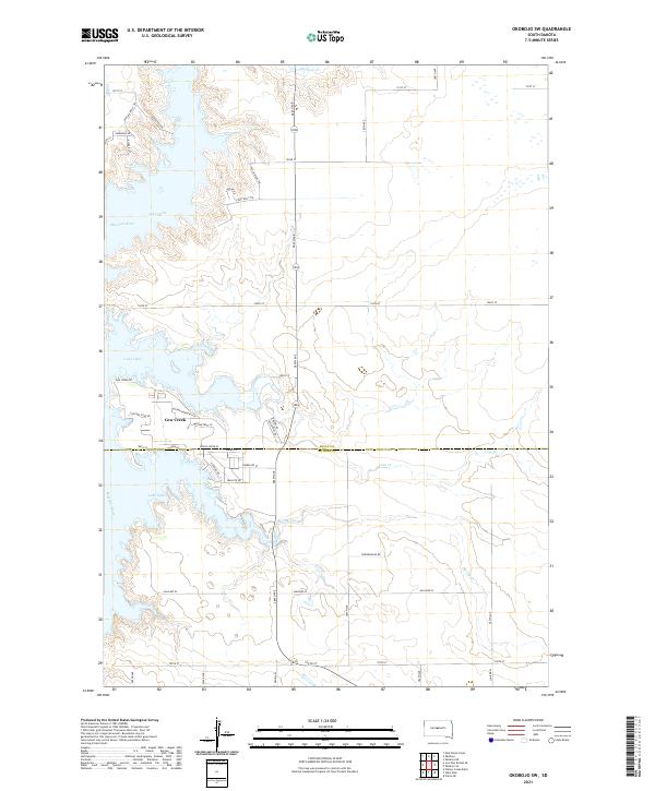 USGS Topographic Map – Okobojo SW